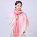 lady lastest design custom printed pink multifunctional wool scarf